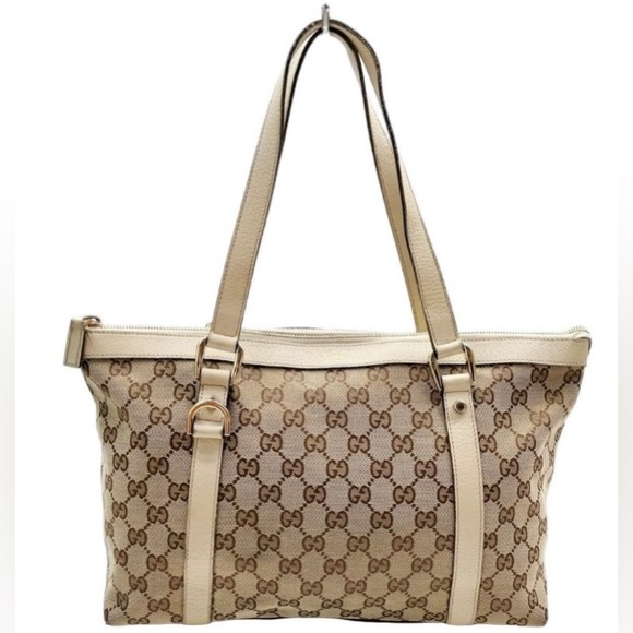 Authentic Gucci Canvas Tote Bag - Picture 10 of 12